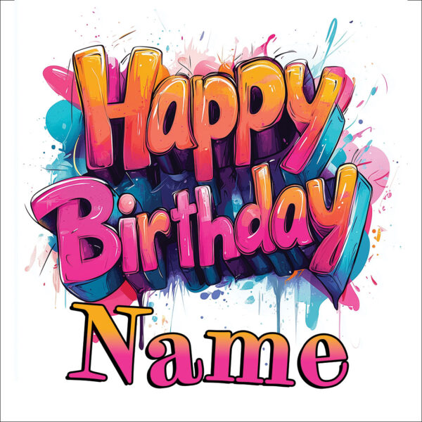 Square Chocolate Bar - Happy Birthday - Image 2