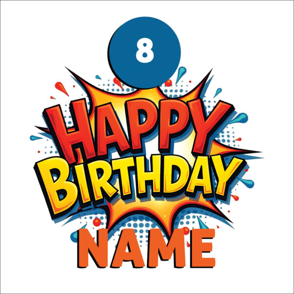 Square Chocolate Bar - Happy Birthday
