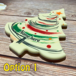 Printed Chocolate Christmas Tree