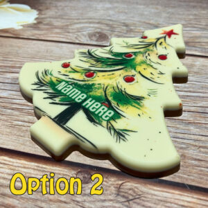 Printed Chocolate Christmas Tree