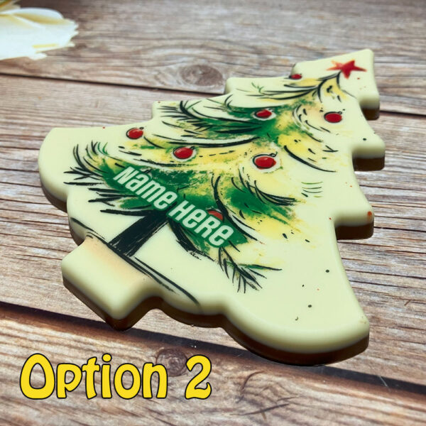 Printed Chocolate Christmas Tree