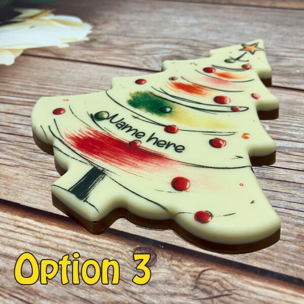 Printed Chocolate Christmas Tree