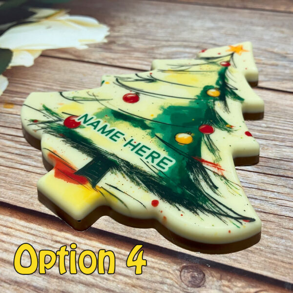 Printed Chocolate Christmas Tree