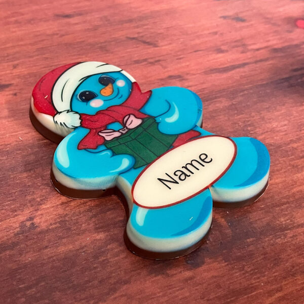 Printed Chocolate Character - Snowman