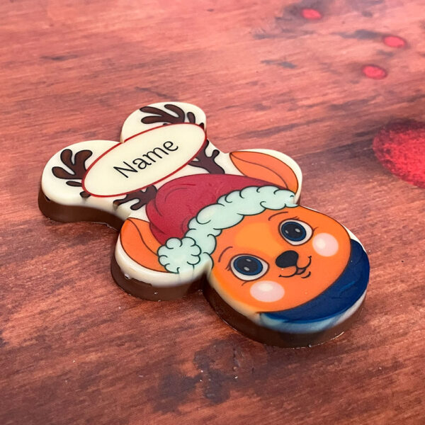 Printed Chocolate Character - Reindeer