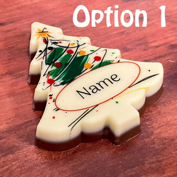 Personalised Chocolate Christmas Tree