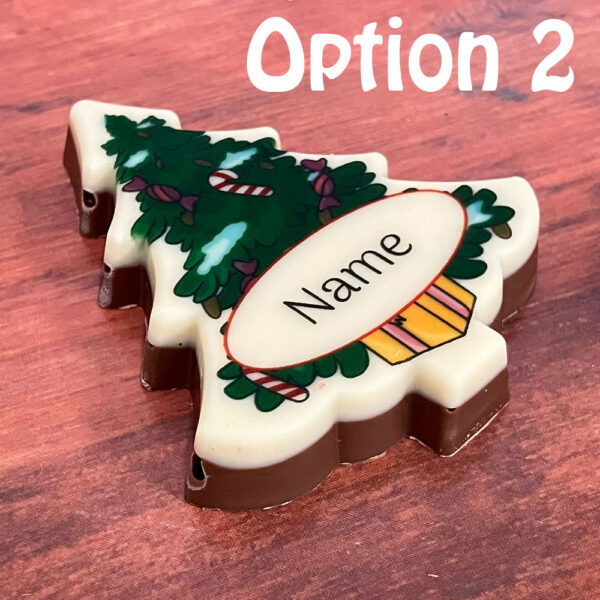 Personalised Chocolate Christmas Tree