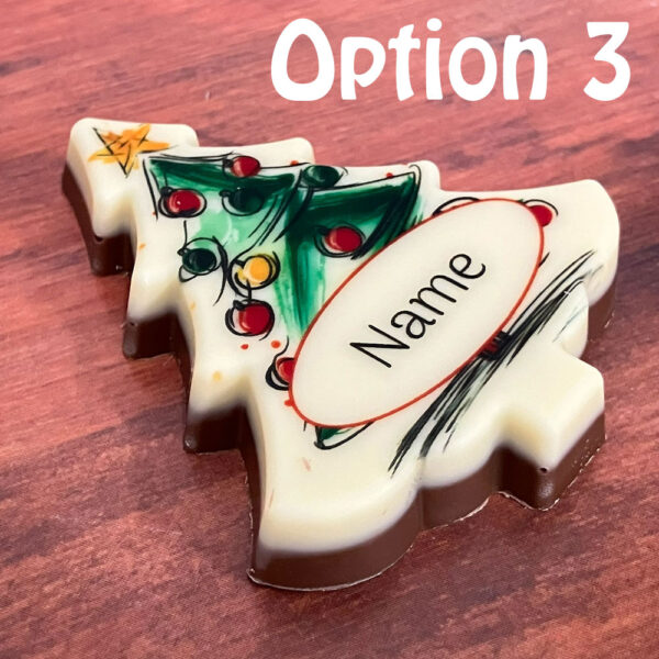 Personalised Chocolate Christmas Tree