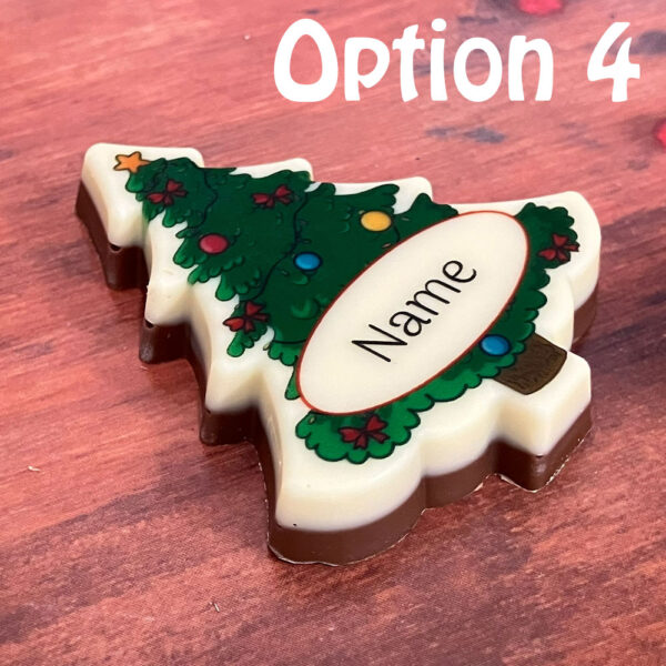 Personalised Chocolate Christmas Tree