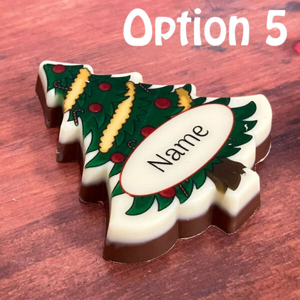 Personalised Chocolate Christmas Tree